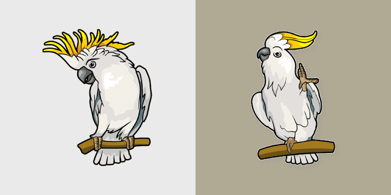 Cute Cursor Cockatoo