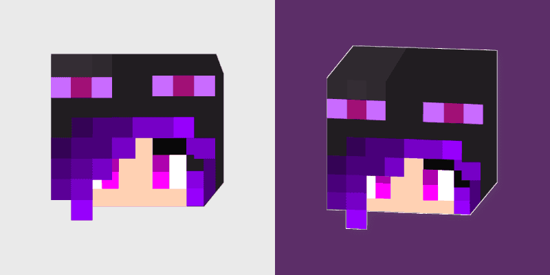 Enderman Girl Cute Mouse Cursor
