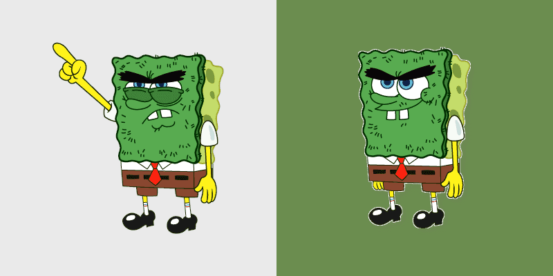 Custom Cute Cursor Pack - Mouse Abrasive SpongeBob