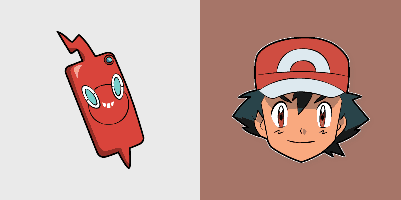 Ash Ketchum Rotom Phone Cursor Pack
