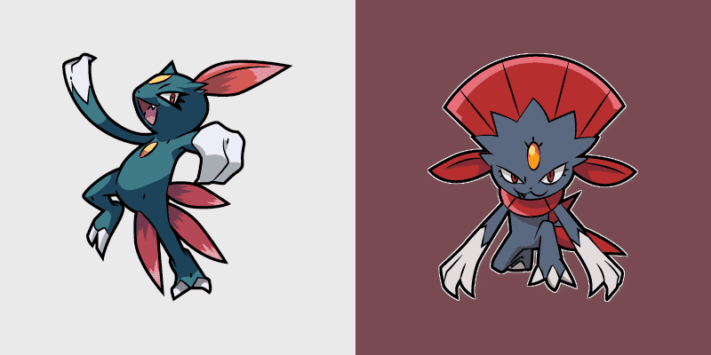 Cute Cursor Pack: Pokemon Sneasel and Weavile