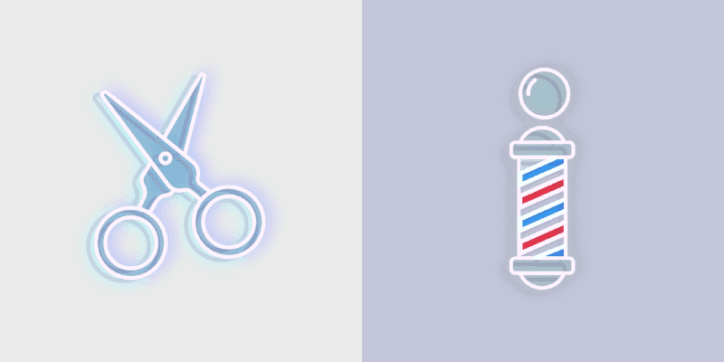 Neon Barber's Pole Custom Cursor Pack