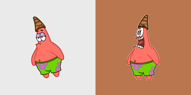 SpongeBob Scared Patrick Custom Cursors Pack