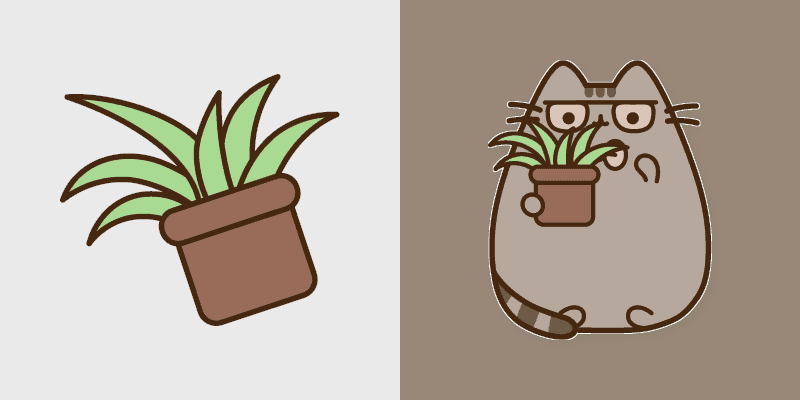 Pusheen's Whimsical Spring Cursor Pack