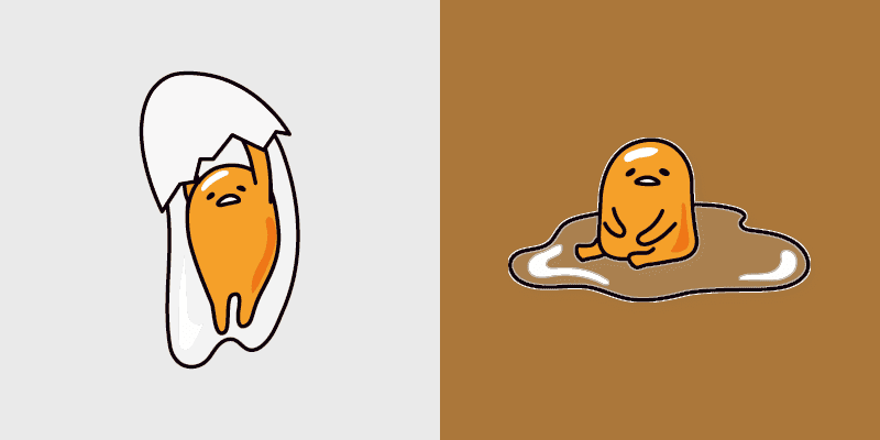 Cute Gudetama Cursor Pack
