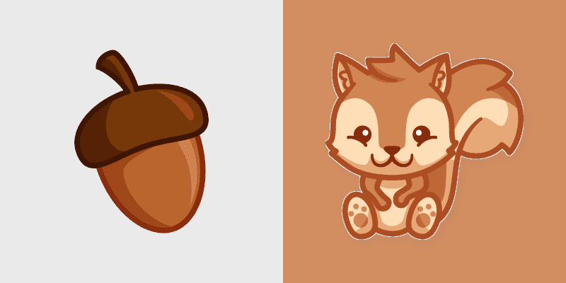 Cute Squirrel Cursor Pack