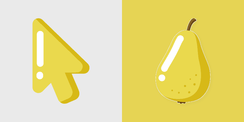 Cute Cursor Pack: Minimal Pear Edition
