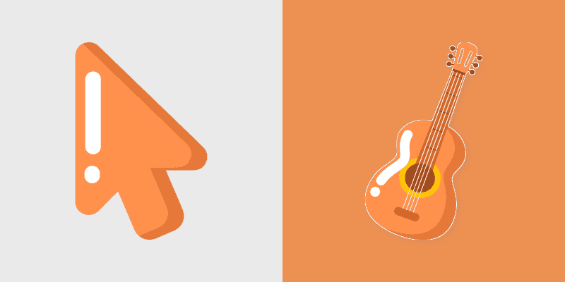 Cute Guitar Cursor Pack