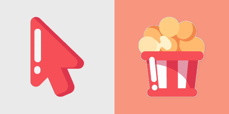 Cute Popcorn Cursor Pack