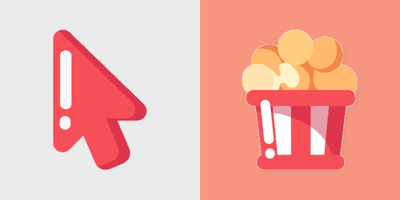 Cute Popcorn Cursor Pack
