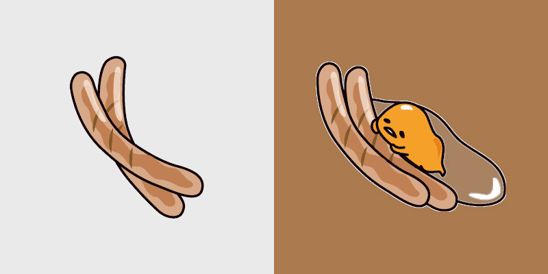 Custom Cute Gudetama Cursors Pack