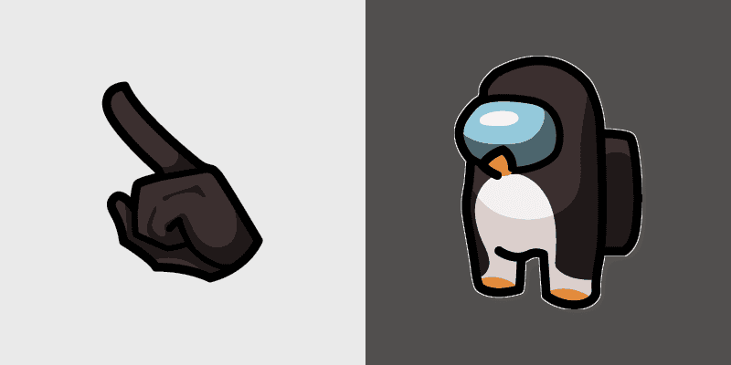 Among Us Penguin Cute Cursor Pack