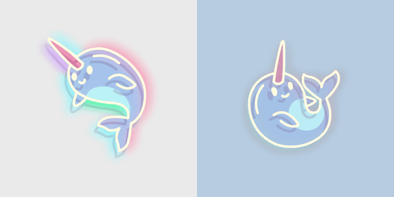 Custom Cute Narwhal Cursor Pack
