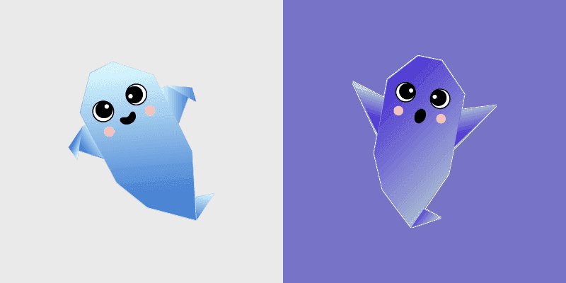 Ghostly Origami Cursors Pack