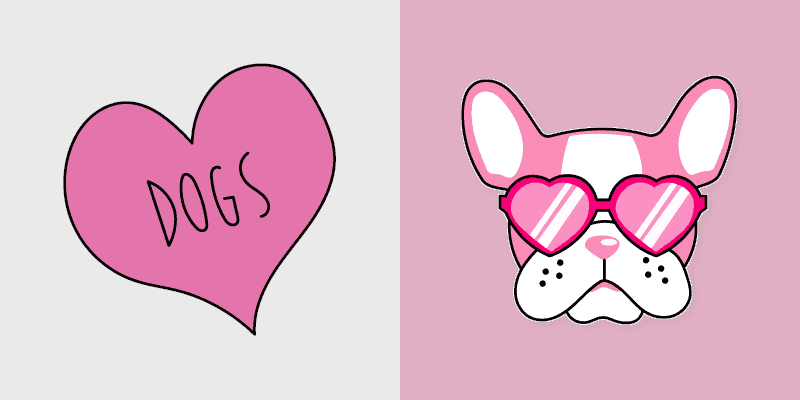 Cute Cursor Packs - Heart and Dog