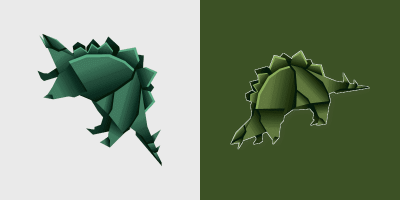 Cute Cursor Stegosaurus