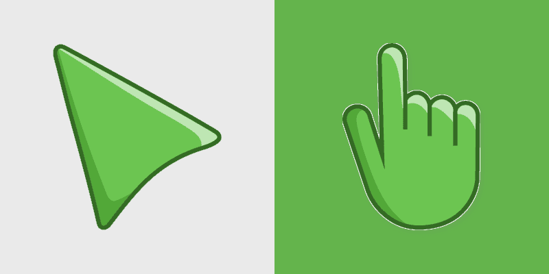 Mantis Green Cute Cursor Pack