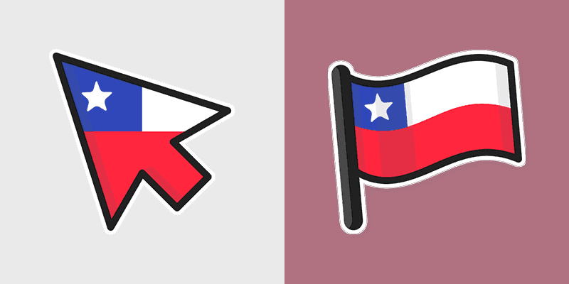 Chile Flag Cursor Pack