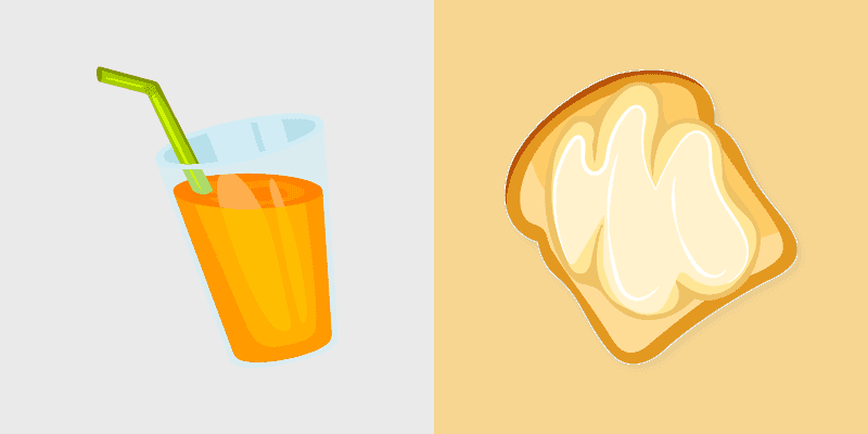 Custom Cursor Collection: Butter Toast & Juice