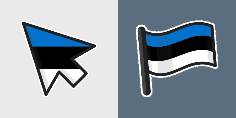 Cute Cursor Pack - Estonia Flag