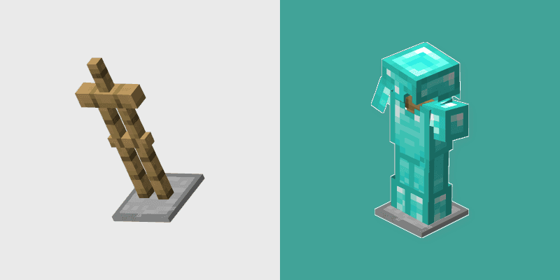Custom Cursor Pack: Diamond Armor and Minecraft Armor Stand
