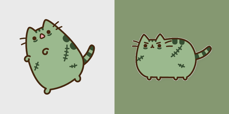 Cute Cursor Pusheen Zombie