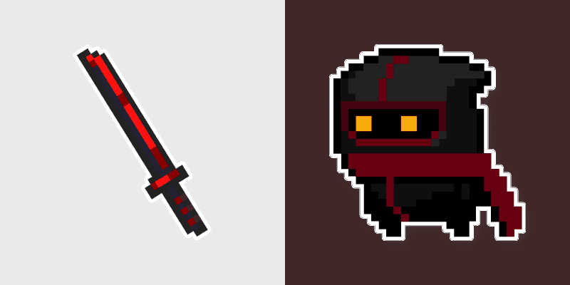 Custom Cursor Pack - Soul Knight Assassin & Blood Blade