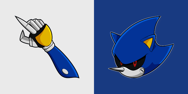 Cute Cursor Metal Sonic