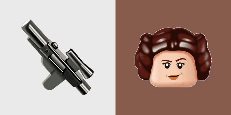 Cute Cursor Pack - Princess Leia and Blaster