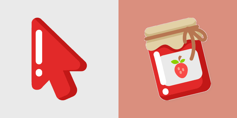 Minimal Berry Cursor Pack