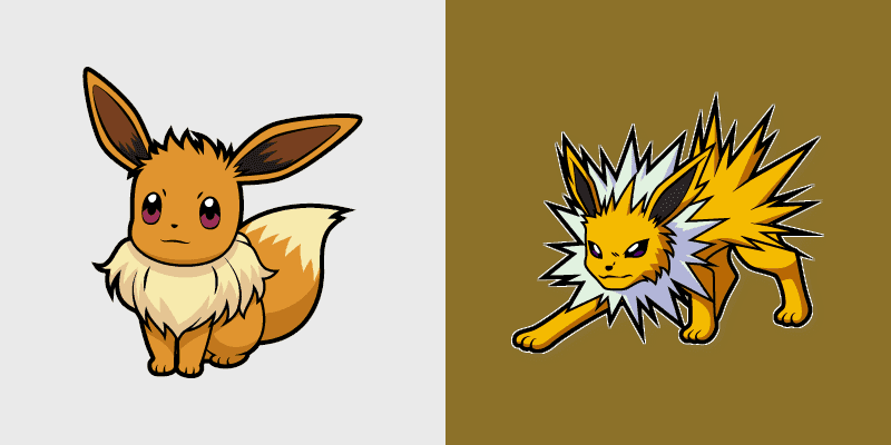 Electric Duo Cursor Pack - Eevee & Jolteon