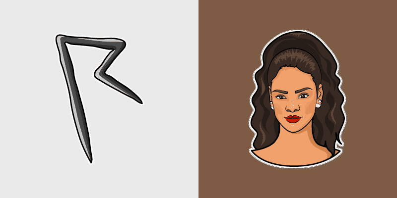 Rihanna Cute Cursor Pack