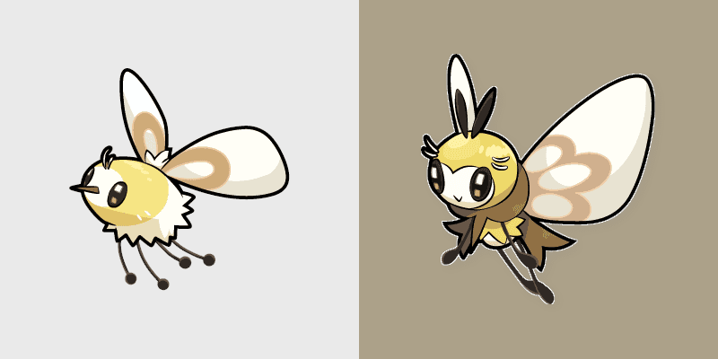 Pokemon Cutiefly and Ribombee Custom Cursor Pack