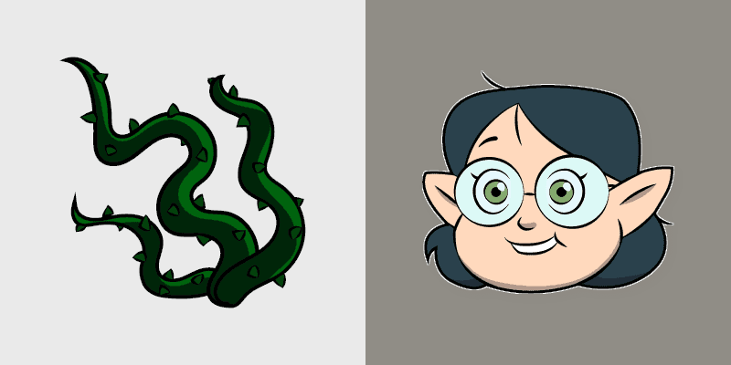 Enchanted Cursors: Willow Park & Thorny Vines