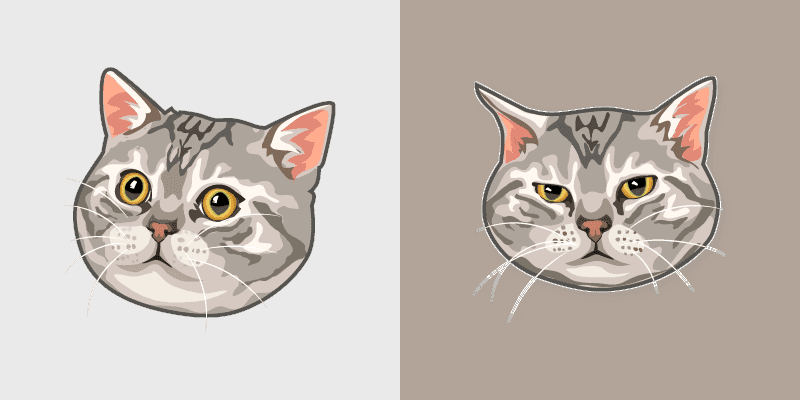 Cute Cursor Pack - American Shorthair