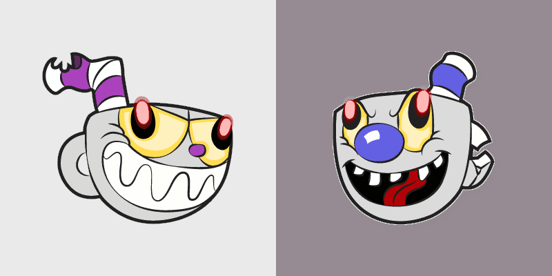 Cute Cursor Pack with Cuphead Evil Duo