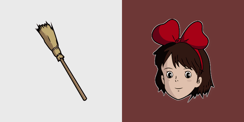 Custom Cursor Kiki & Broomstick Pack