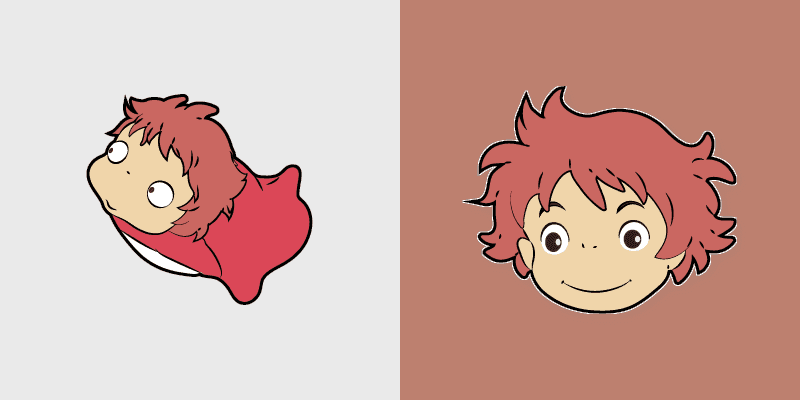 Cute Ponyo Cursor Pack