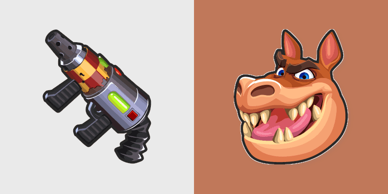 Custom Cursor Crash Bandicoot Dingodile & Flamethrower