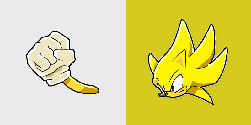 Cute Cursor Pack - Super Sonic