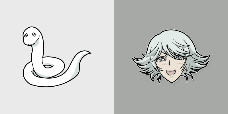 Mizuki White Snake Custom Cursor