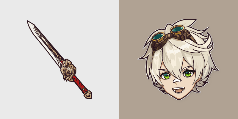 Genshin Cute Cursor Pack - Bennett and Lion's Roar