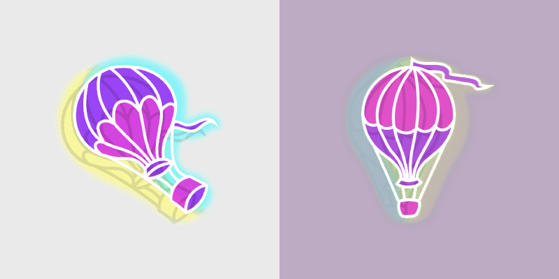 Cute Cursor Hot Air Balloon Pack