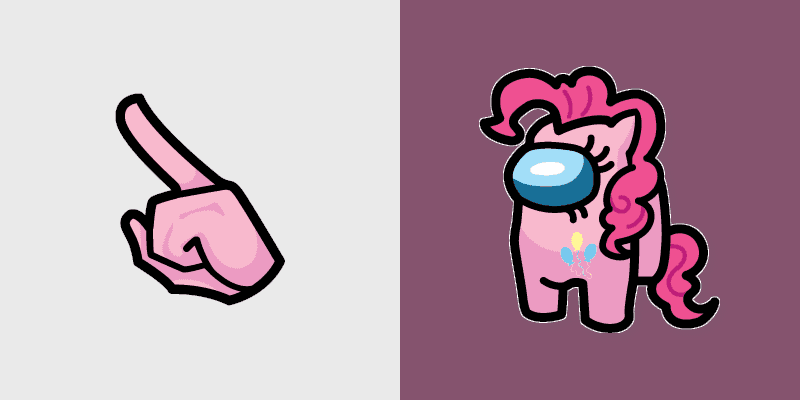 Pinkie Pie Among Us Custom Cursor Pack
