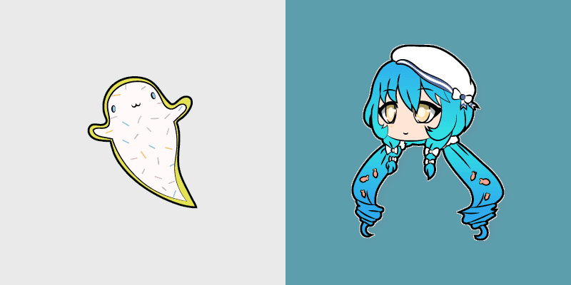 Cute Cursor Pack - Mizumi & Ghost Cookie