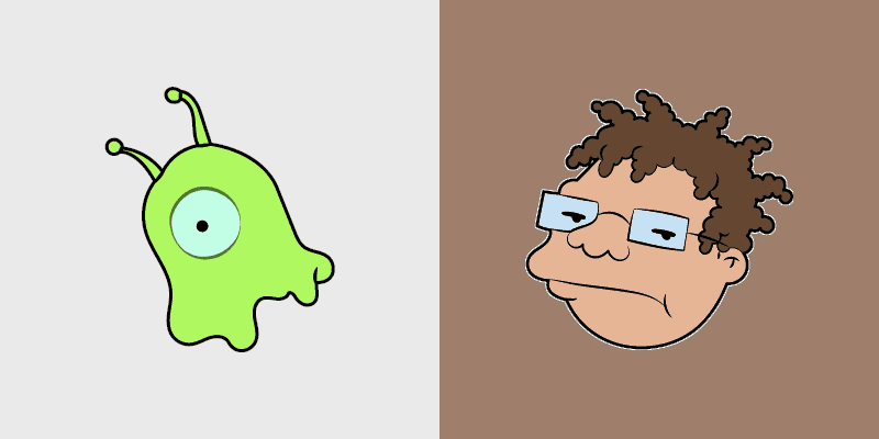 Cute Cursor - Futurama Hermes Conrad & Brain Slug Pack