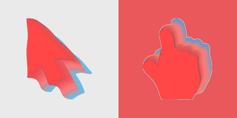 Custom Cursor Collection - Enthralling Red Transition