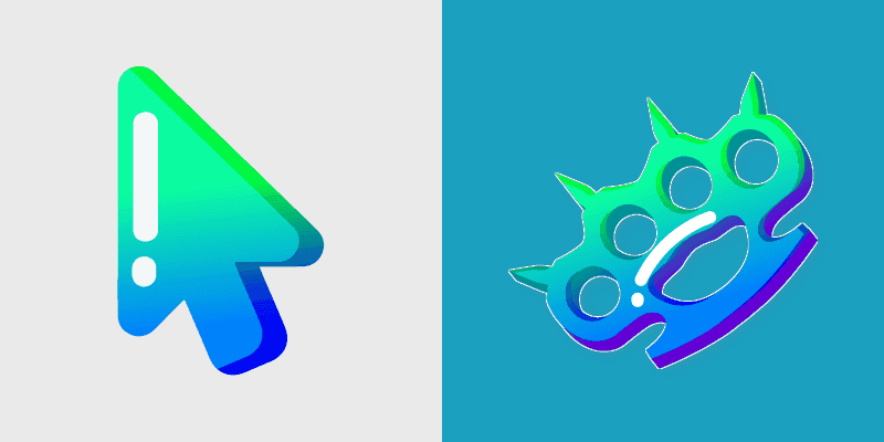 Cute Cursor Pack: Brass Knuckles Defense