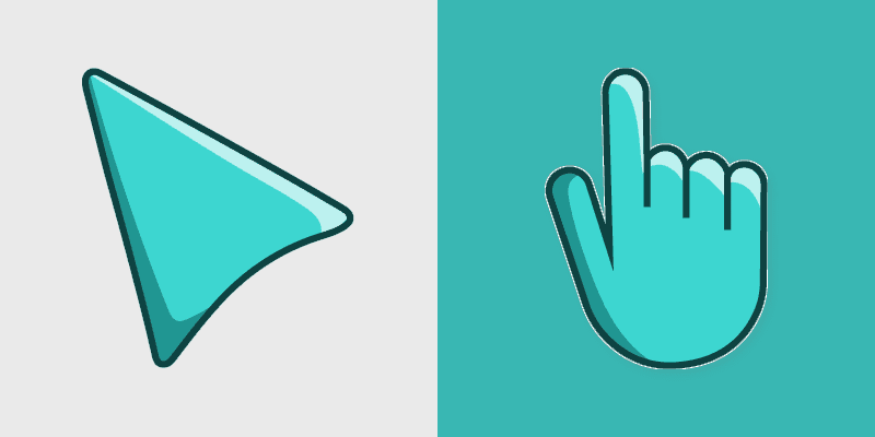 Turquoise Charm Cursor Pack