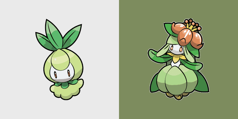 Petilil and Lilligant Cute Cursor Pack